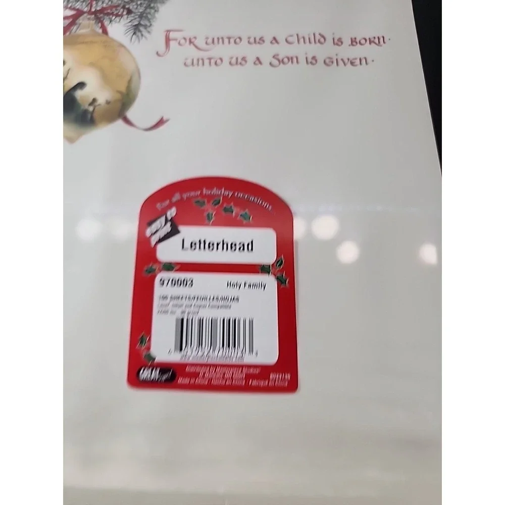100 Sheets Computer Stationary Christmas Letter Announcments, Junk Journal Paper